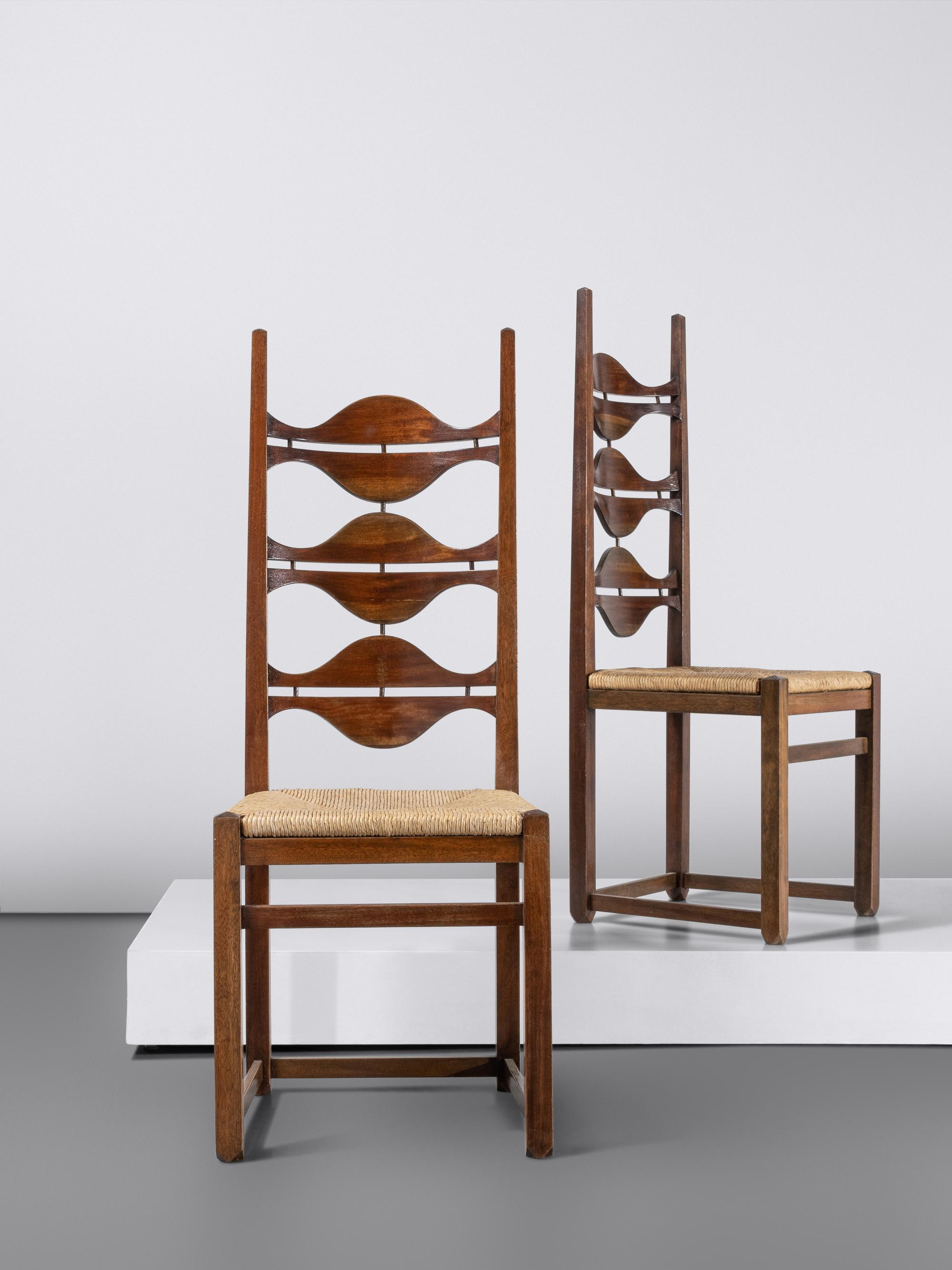 Set of Eight Dining Chairs Spain, c. 1964