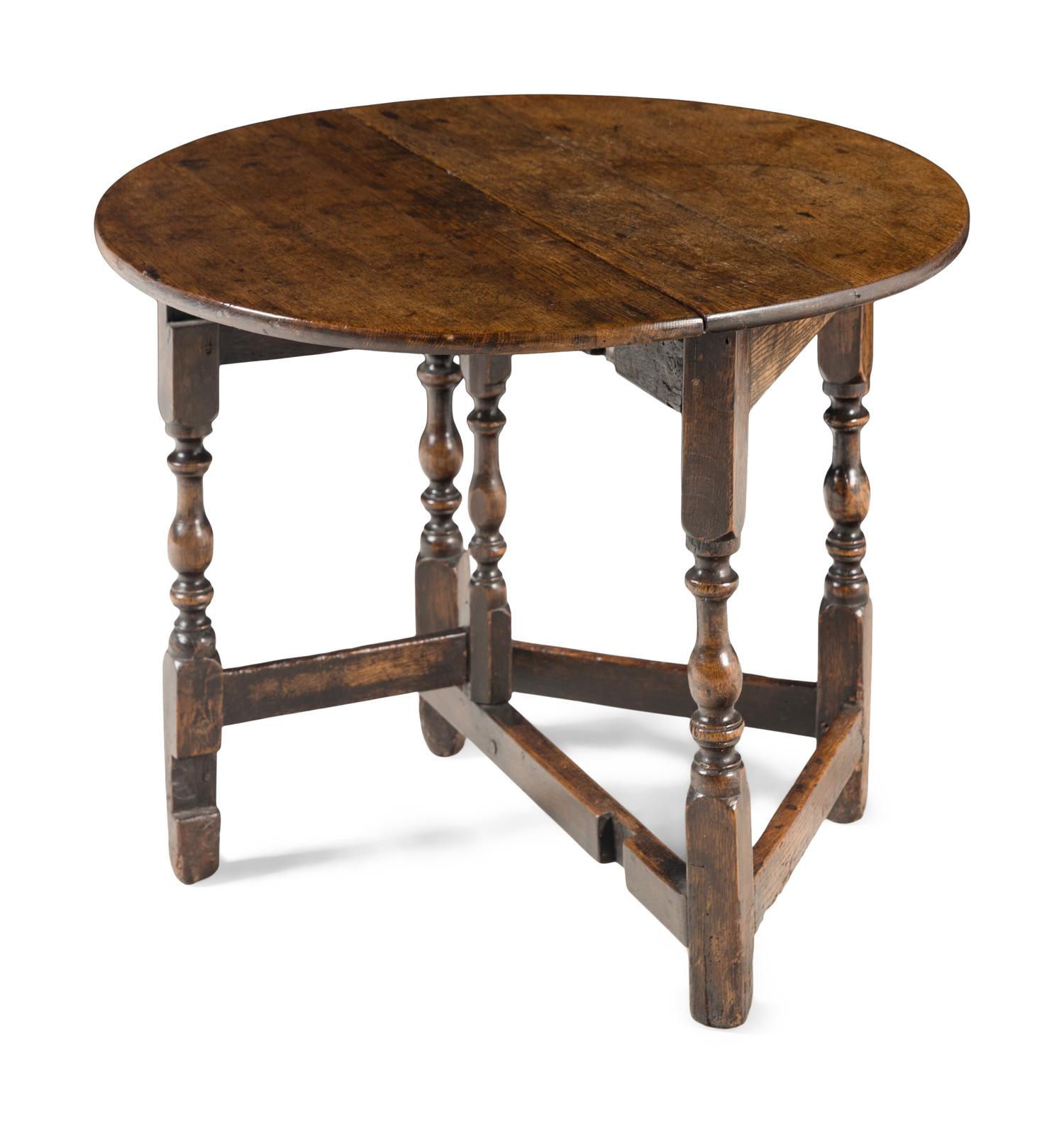 An English Oak Dropleaf Table