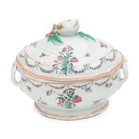 A Herend Rothschild Bird Porcelain Tureen and a Group of Continental Porcelain Articles