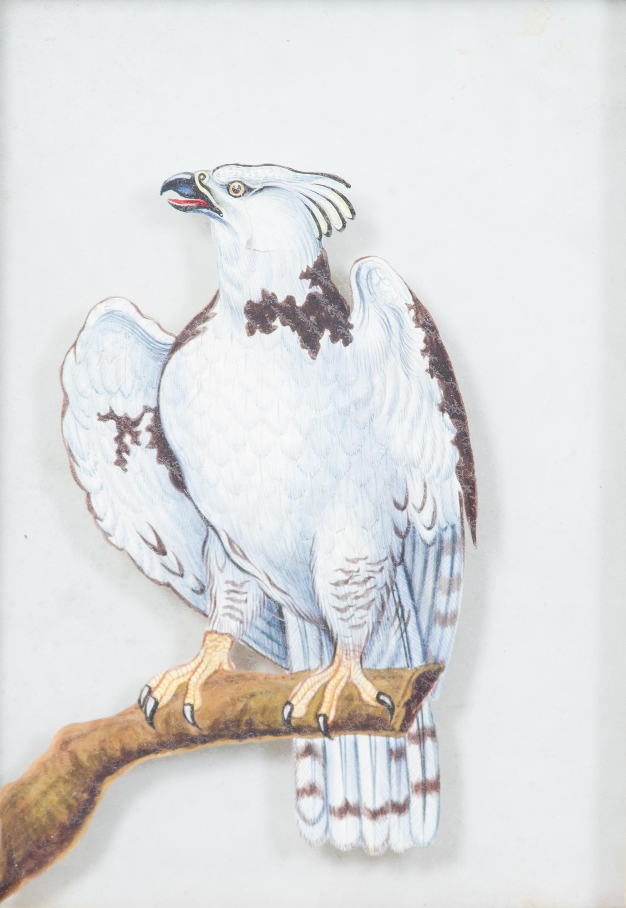 An Indian Reverse Painting on Glass 6 x 4 inches. — 19TH CENTURY