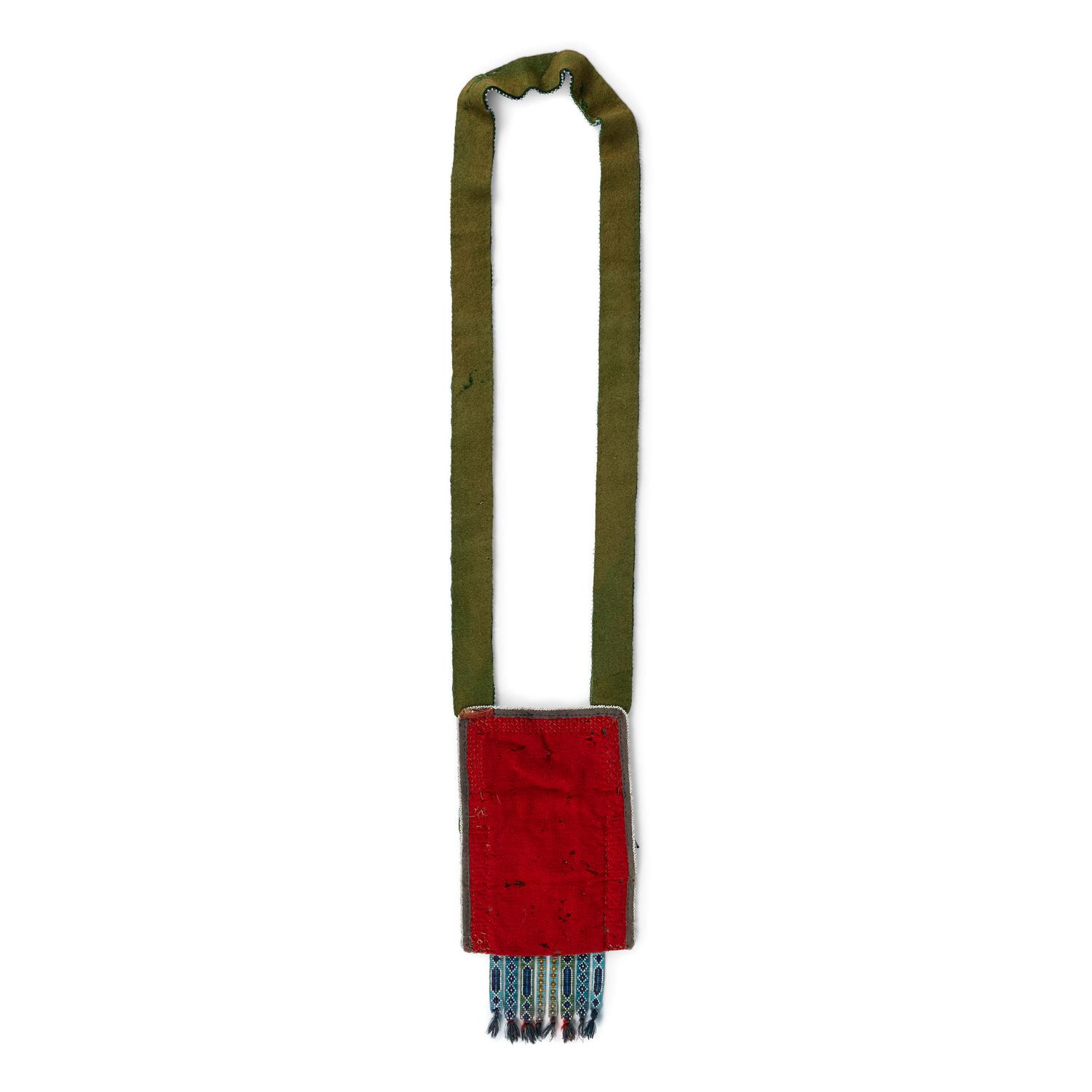 Small Potawatomi Loom-Beaded Bandolier Bag