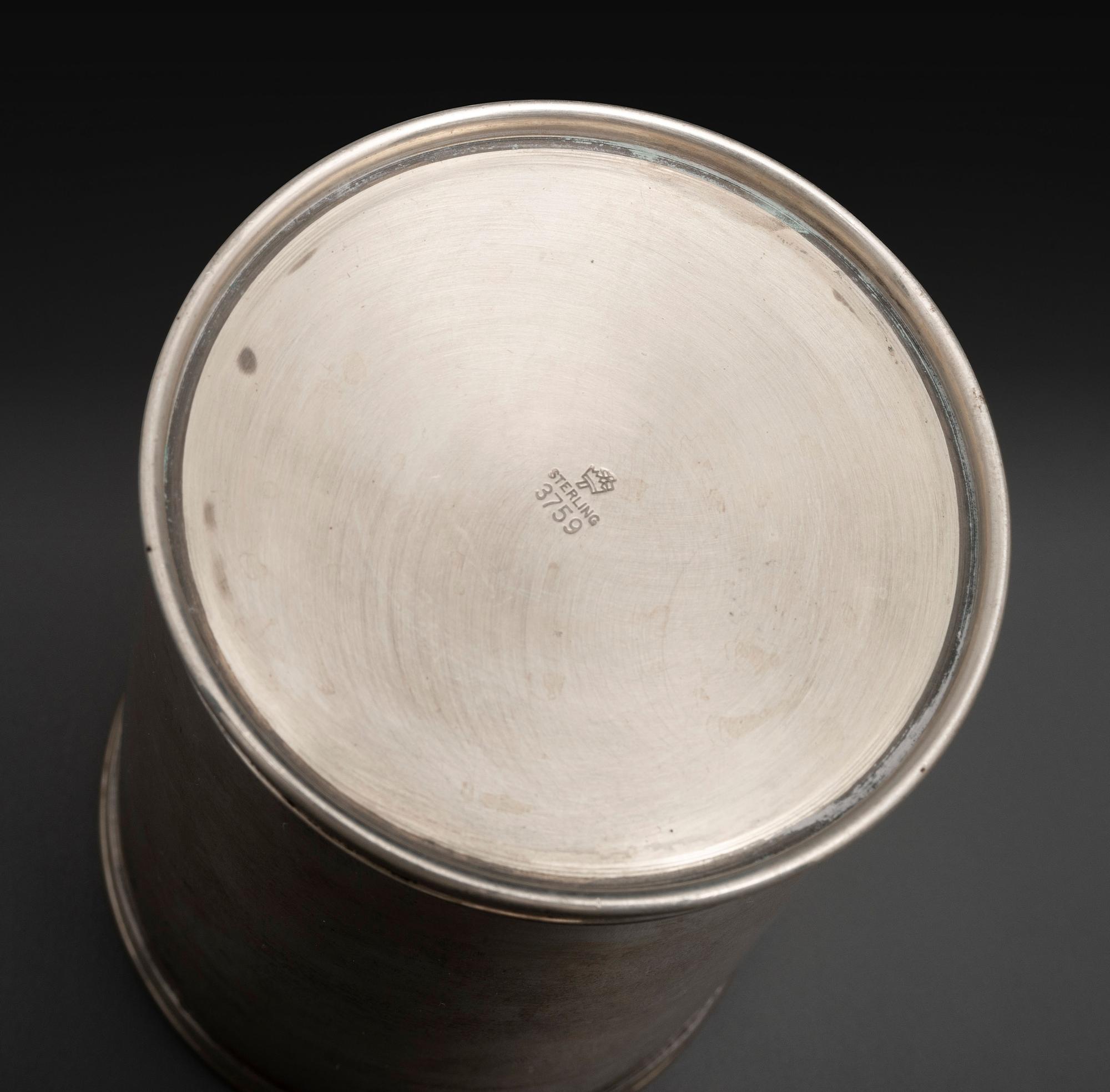 Three Silver Julep Cups