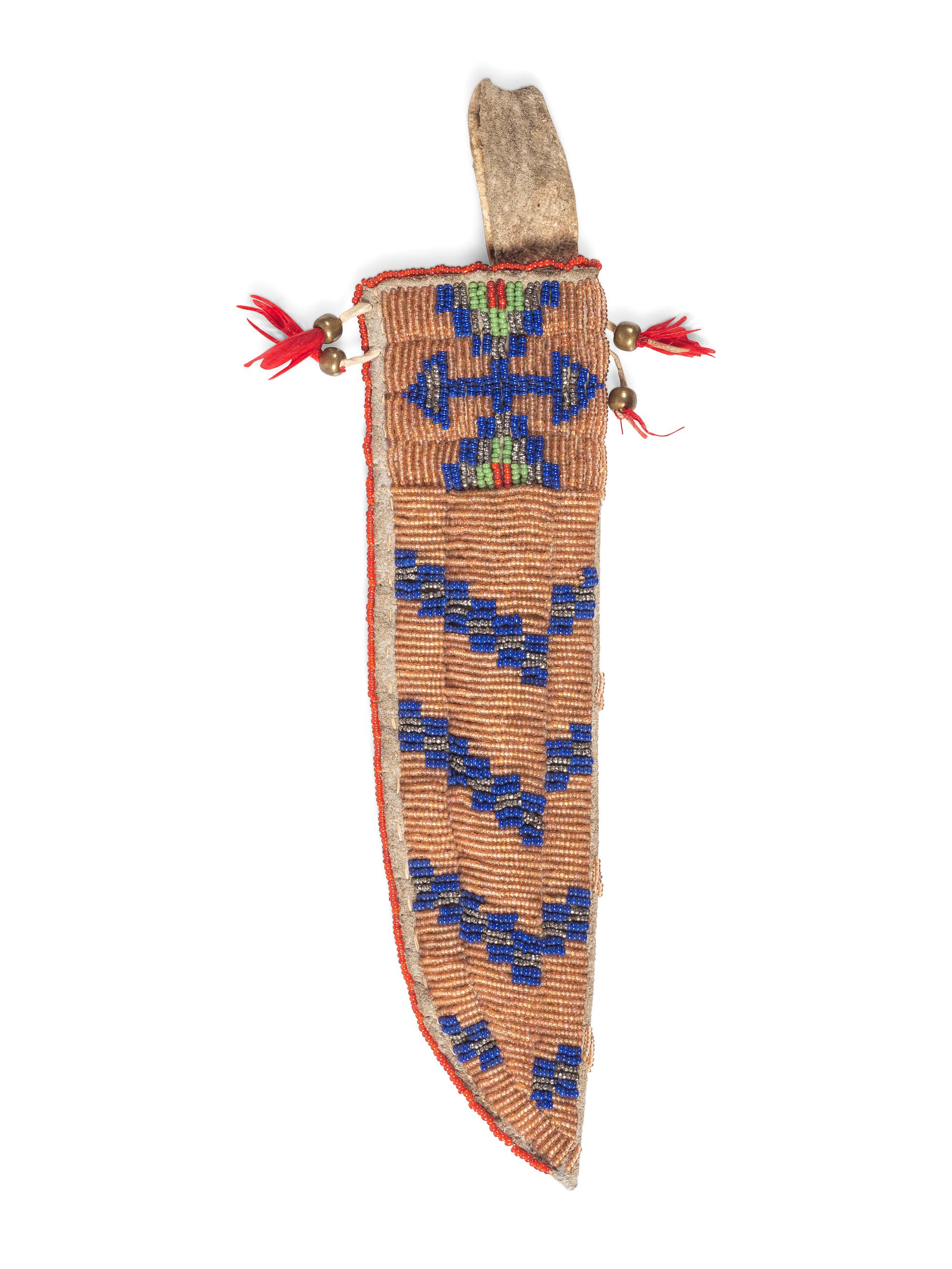 Northern Plains Beaded Knife Sheath