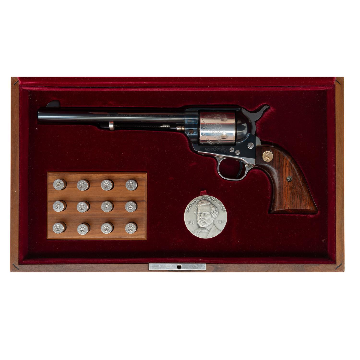**Colt Sesquicentennial Commemorative Samuel Colt Single Action Army in Factory Display Box