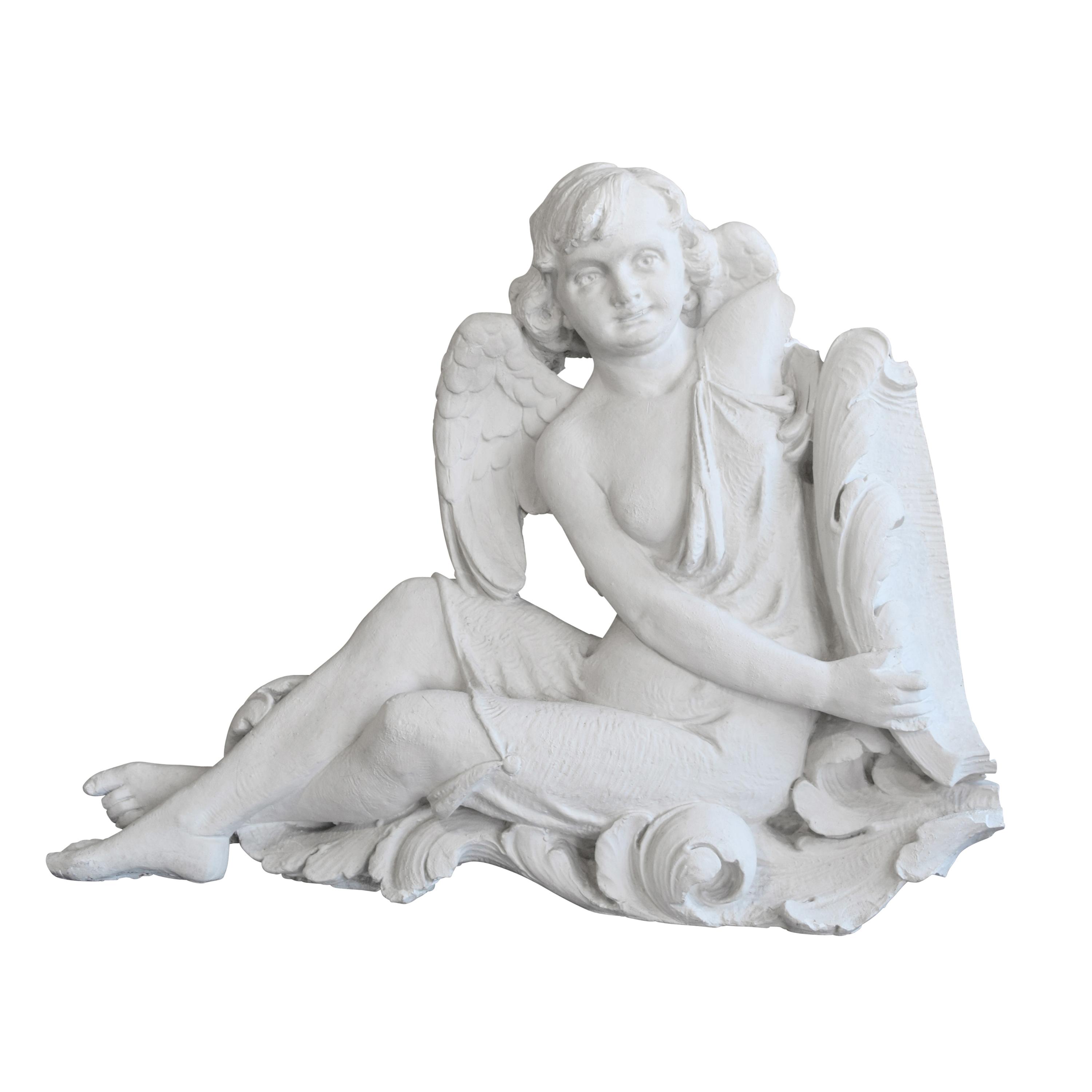 A Composition Angel from the Granada Theatre 45" W x 8" D x 37" H — United States, Circa 1926
