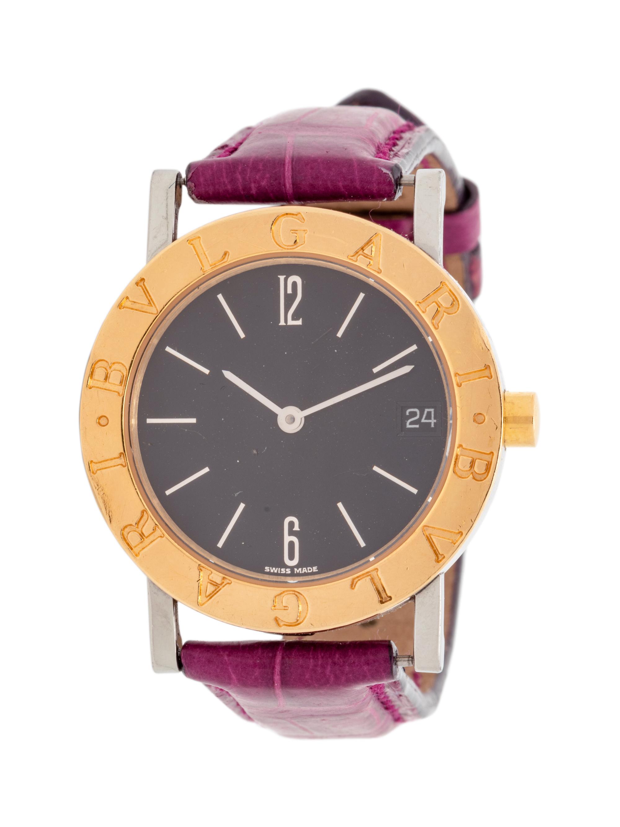 BVLGARI, STAINLESS STEEL AND YELLOW GOLD 'BVLGARI BVLGARI' WRISTWATCH
