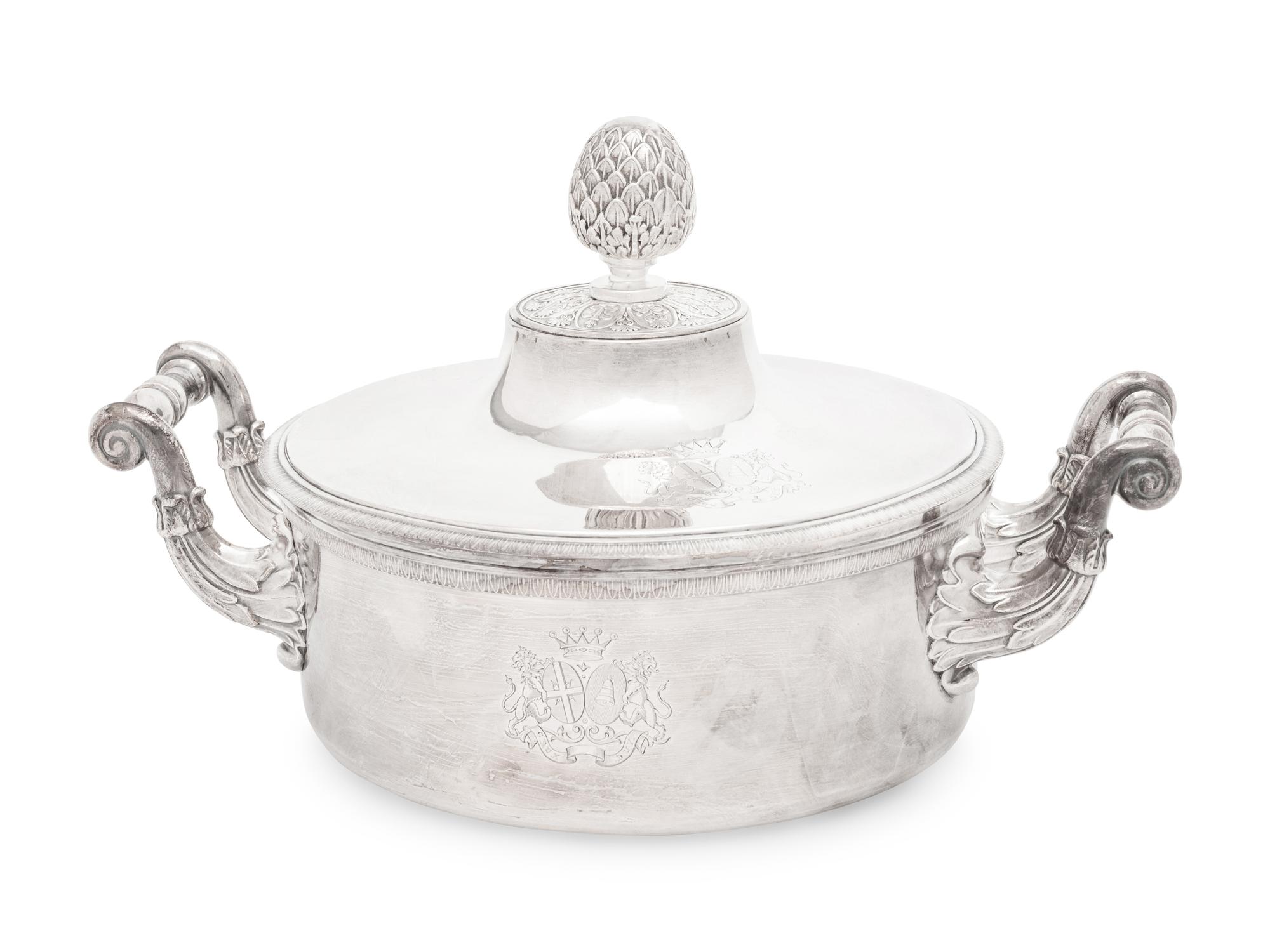 A French Silver-Plate Covered Entree Dish