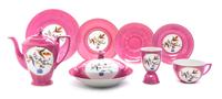 A Czech Porcelain Tea Service Diameter of plates 7 3/4 inches.