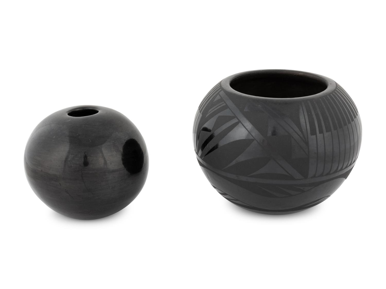 Blackware Pottery Jar, PLUS