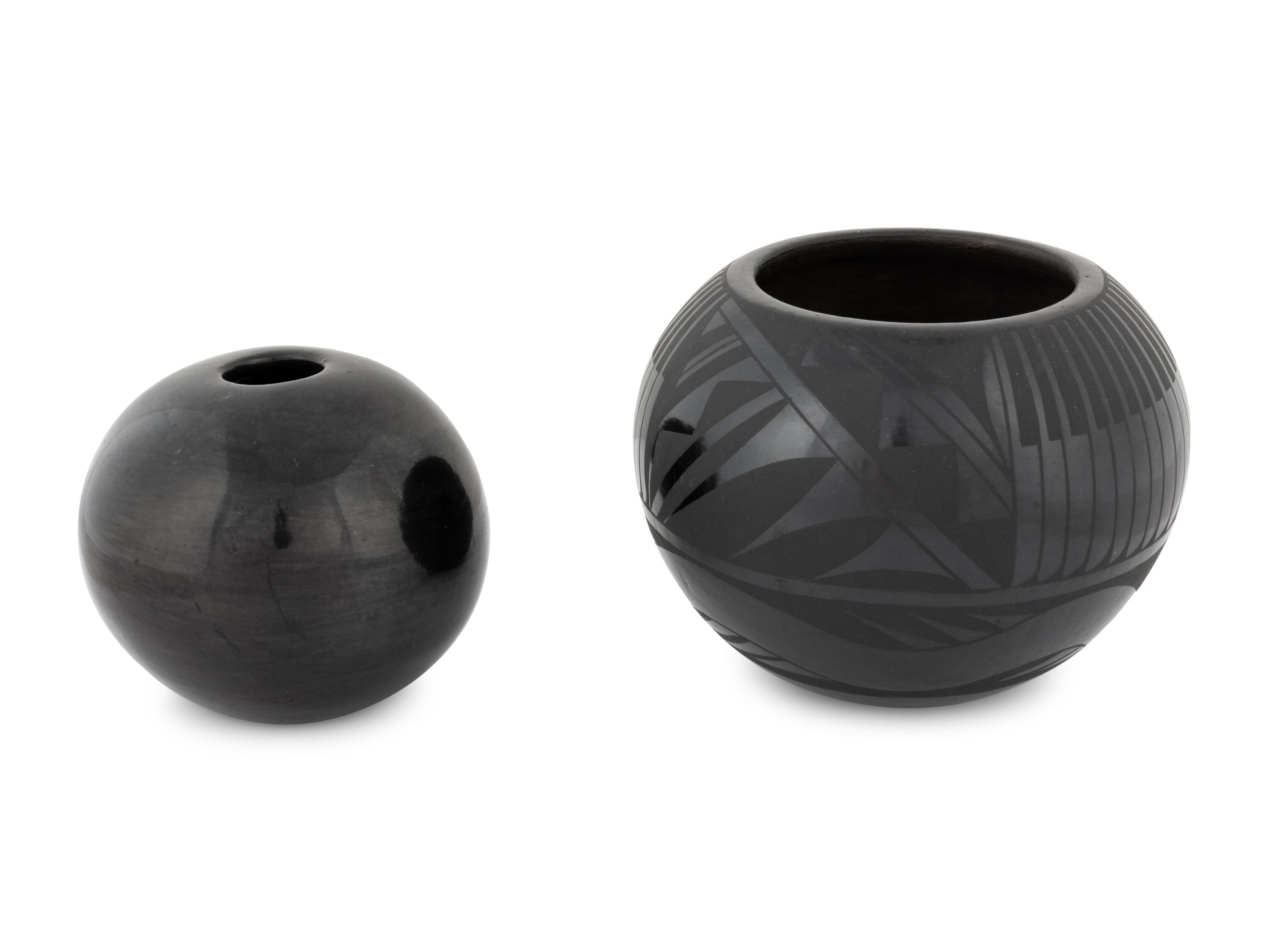 Blackware Pottery Jar, PLUS