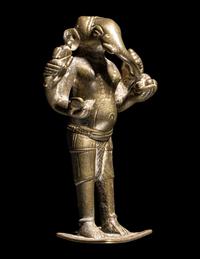 An Indian Bronze Figure of Standing Ganesha