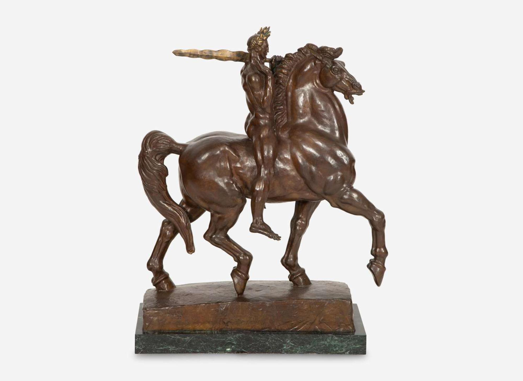 Donald De Lue (American, 1897-1988) - Alexander Astride Bucephalus