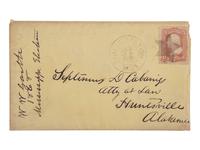 [VOTING RIGHTS]. GARTH, William W. Autograph letter signed ("Wm W Garth"). Tibbee Station, MS, 24 June 1868. Letter about elections involving emancipated African Americans.