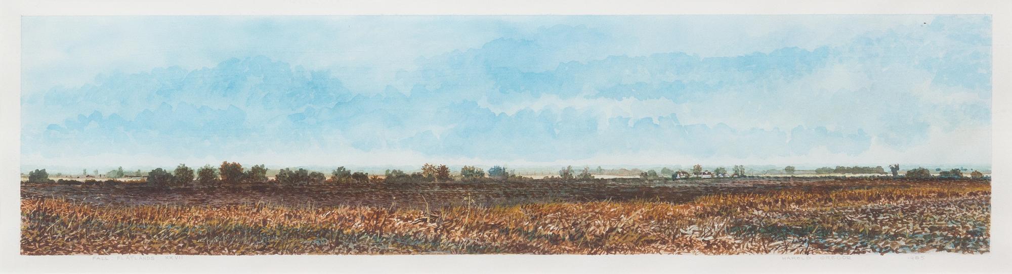 Harold Gregor, (American, b. 1929), Fall: Flatlands XXVII, 1985