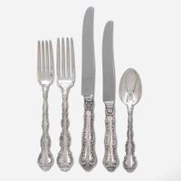 An assembled sterling silver flatware service Gorham Mfg. Co., Providence, RI, 20th century
