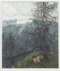 Three Woodblock Landscape Prints