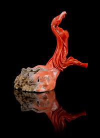 A Coral Carving Height 4 3/8 inches.