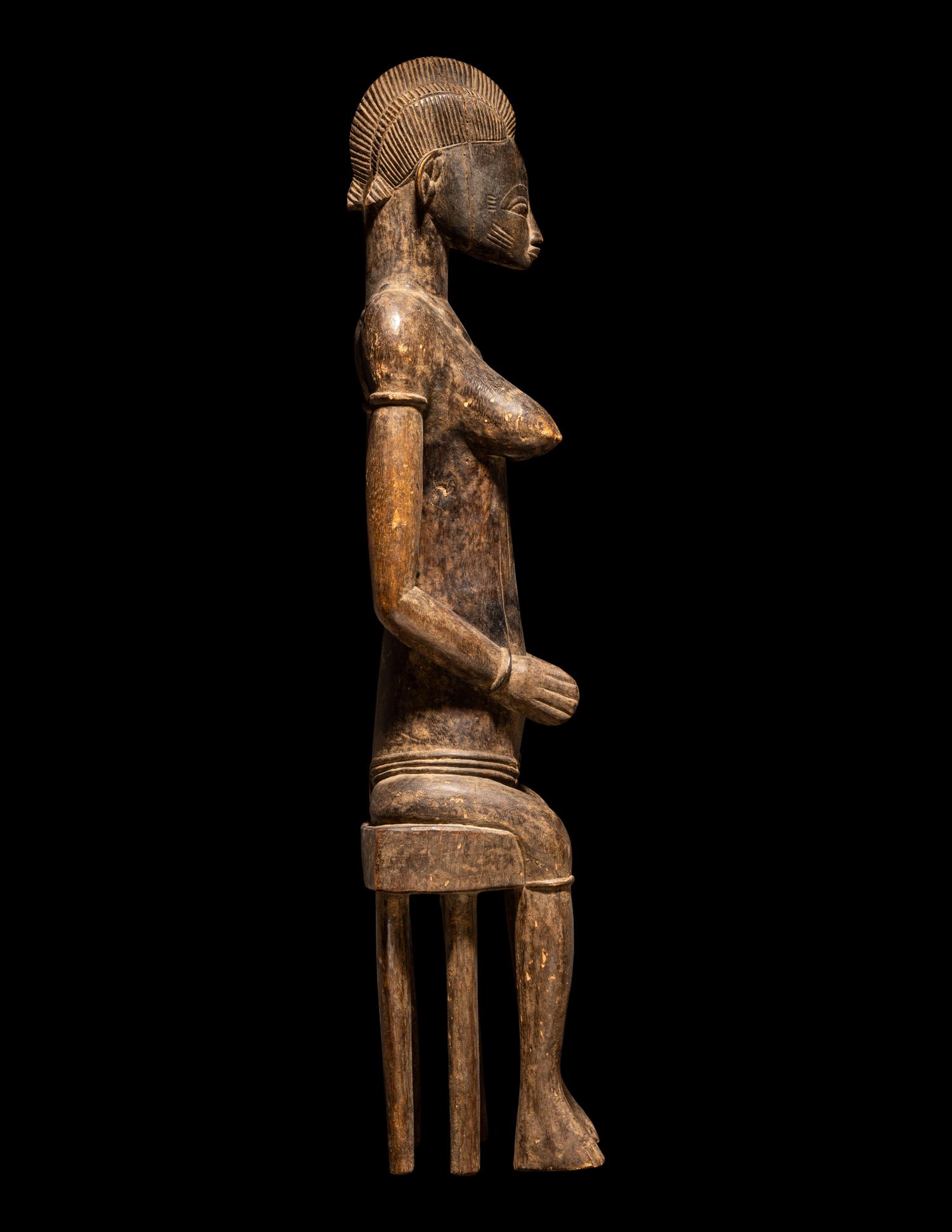 A Senufo Wood Female Figure
