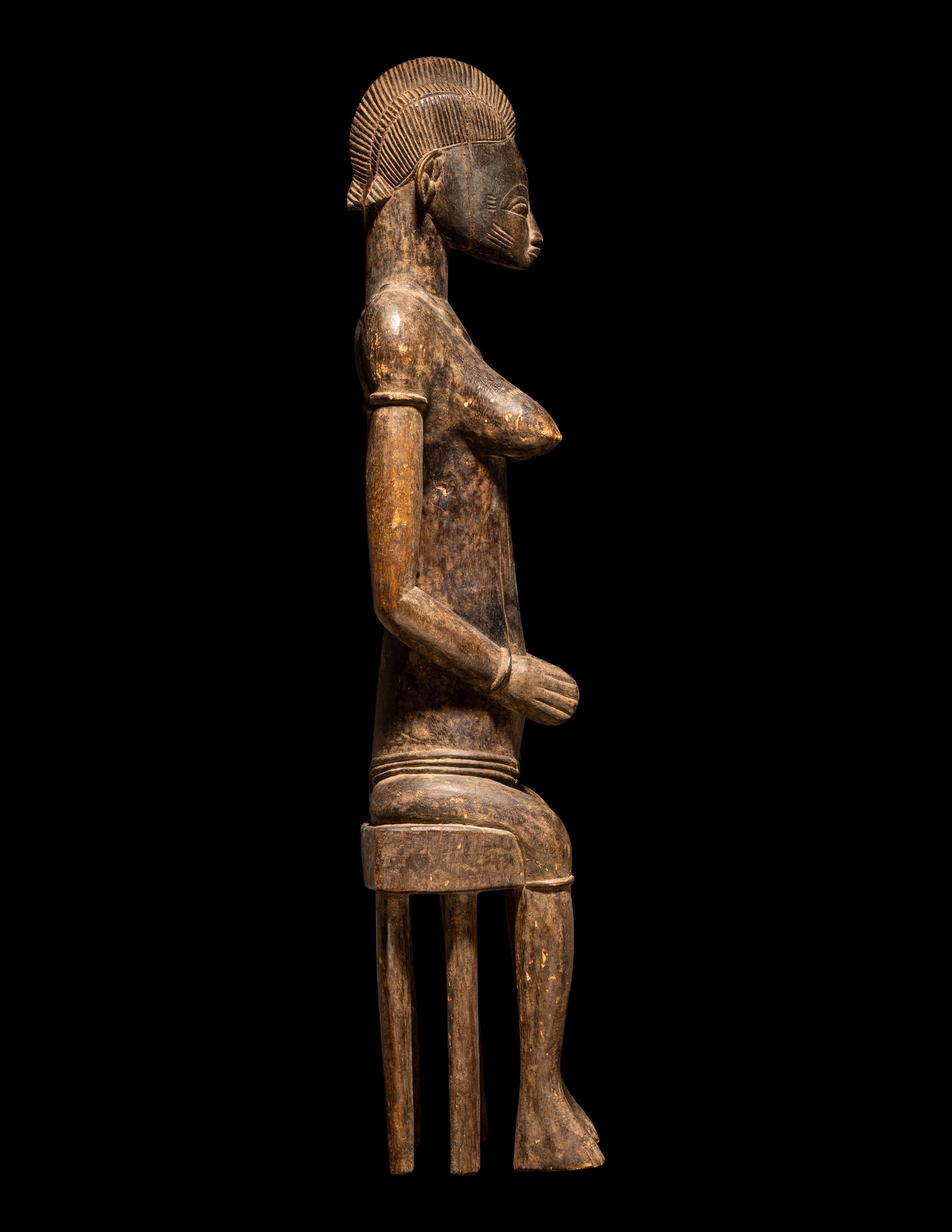 A Senufo Wood Female Figure