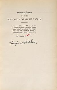 [Literature] Twain, Mark (Clemens, Samuel L.). The Writings of Mark Twain