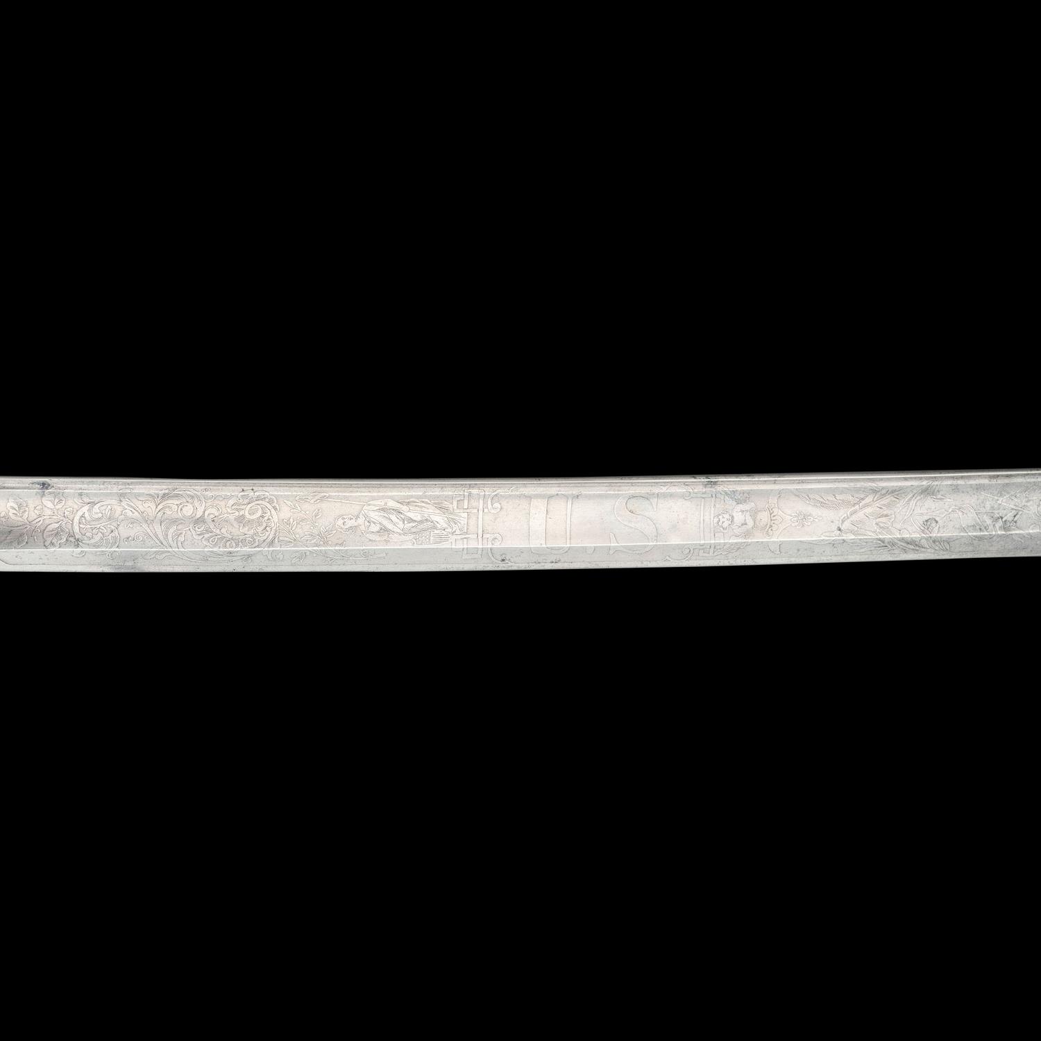 Tiffany & Co. Greco-Roman Bust Hilt Presentation Sword of Capt. A.A. Donalds - 2nd Fire Zouaves - Mortally Wounded at Bristoe Station