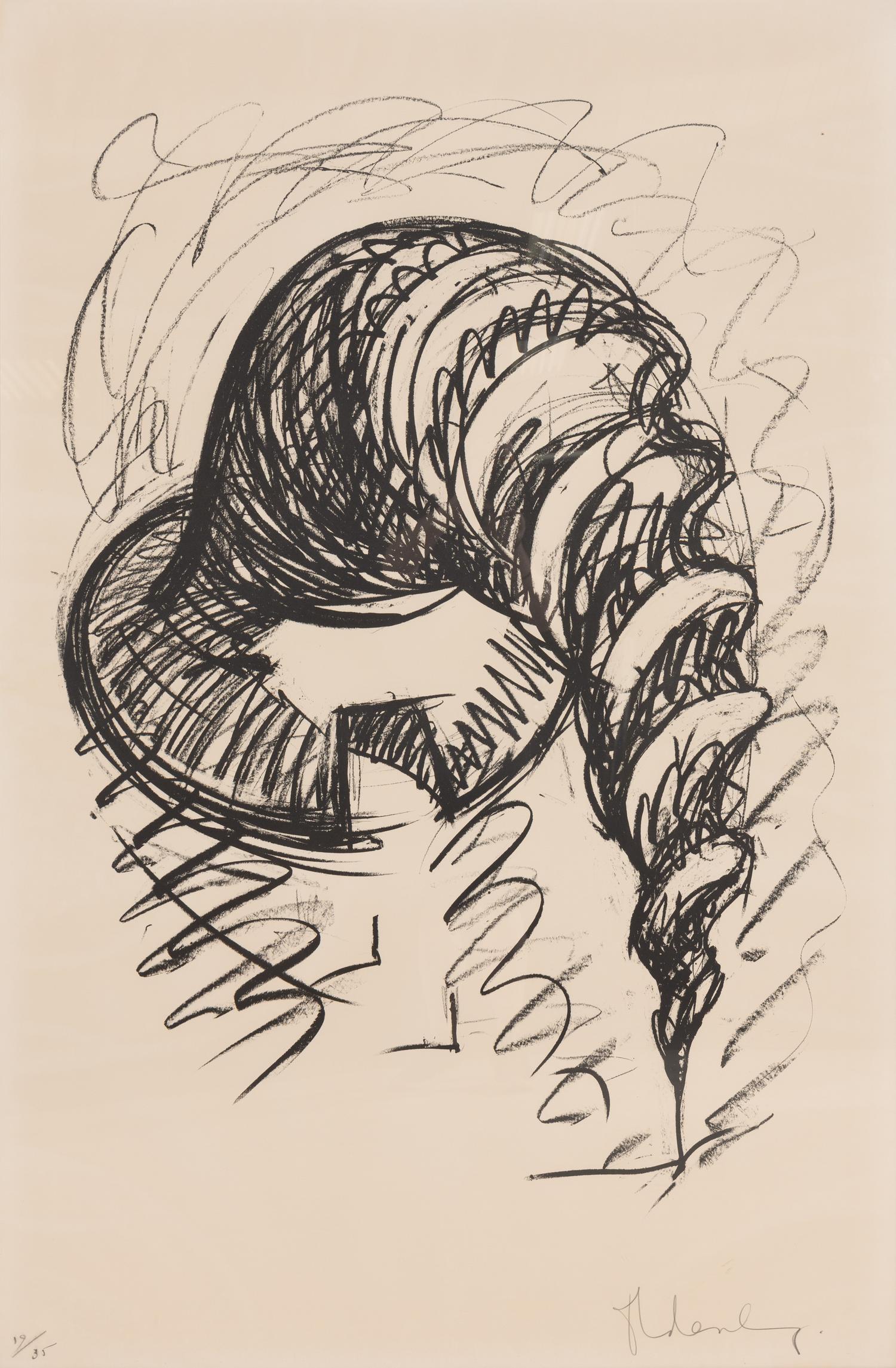 Claes Oldenburg (American, 1929-2022) — Arched Soft Screw as Building , 1976