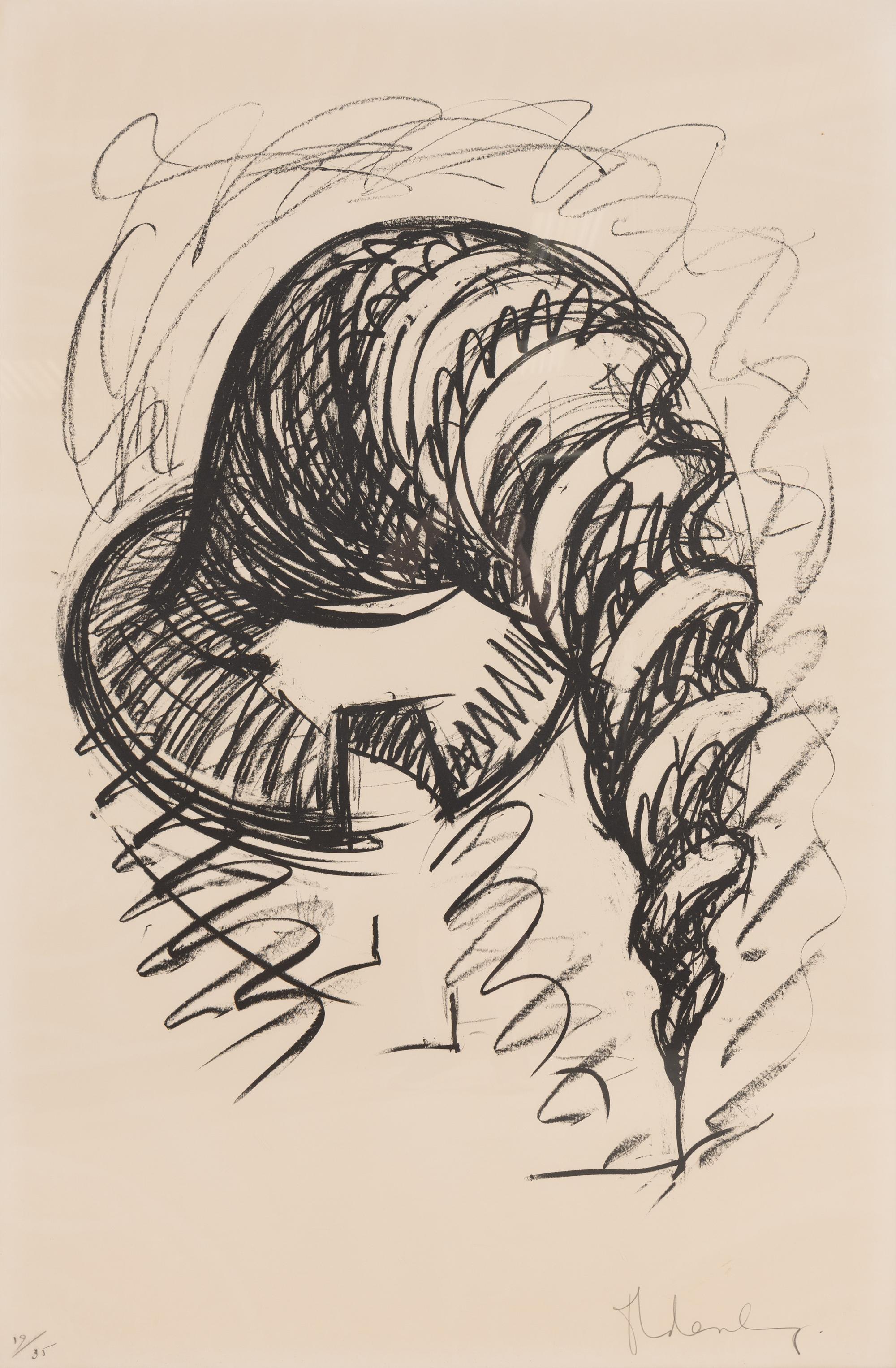 Claes Oldenburg (American, 1929-2022) — Arched Soft Screw as Building , 1976