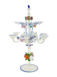 A Murano Glass Six-Light Candelabra