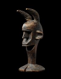 A Bamana Wood Anthropomorphic Mask