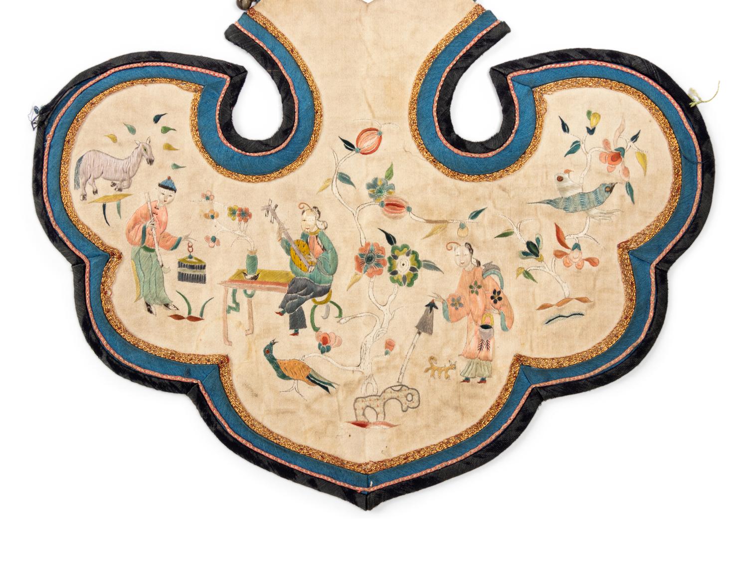 Seven Chinese Embroidered Silk Textiles