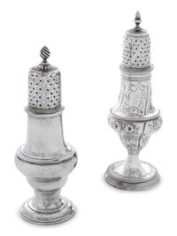 Two George III Silver Casters