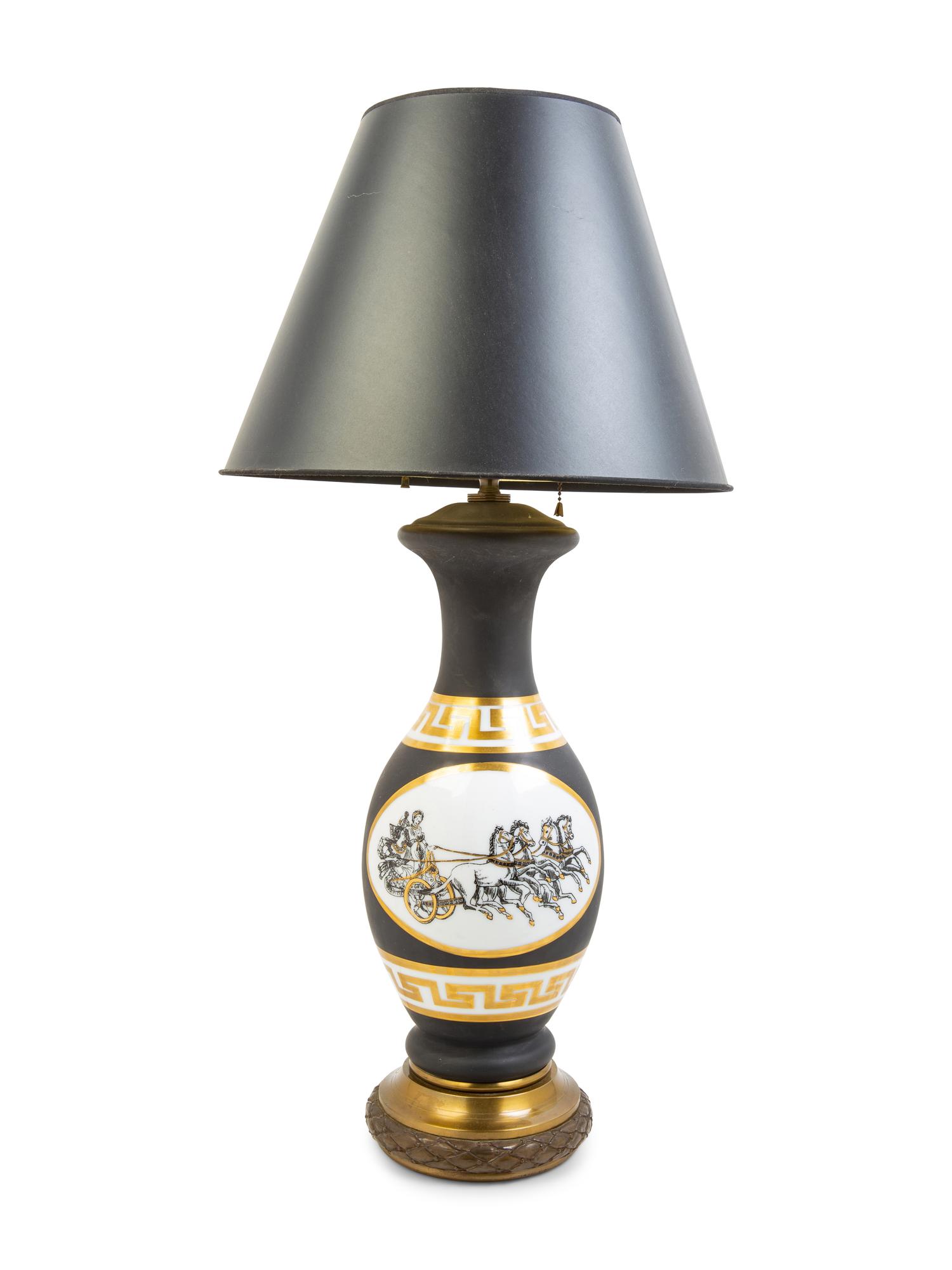 A Paris Porcelain Lamp
