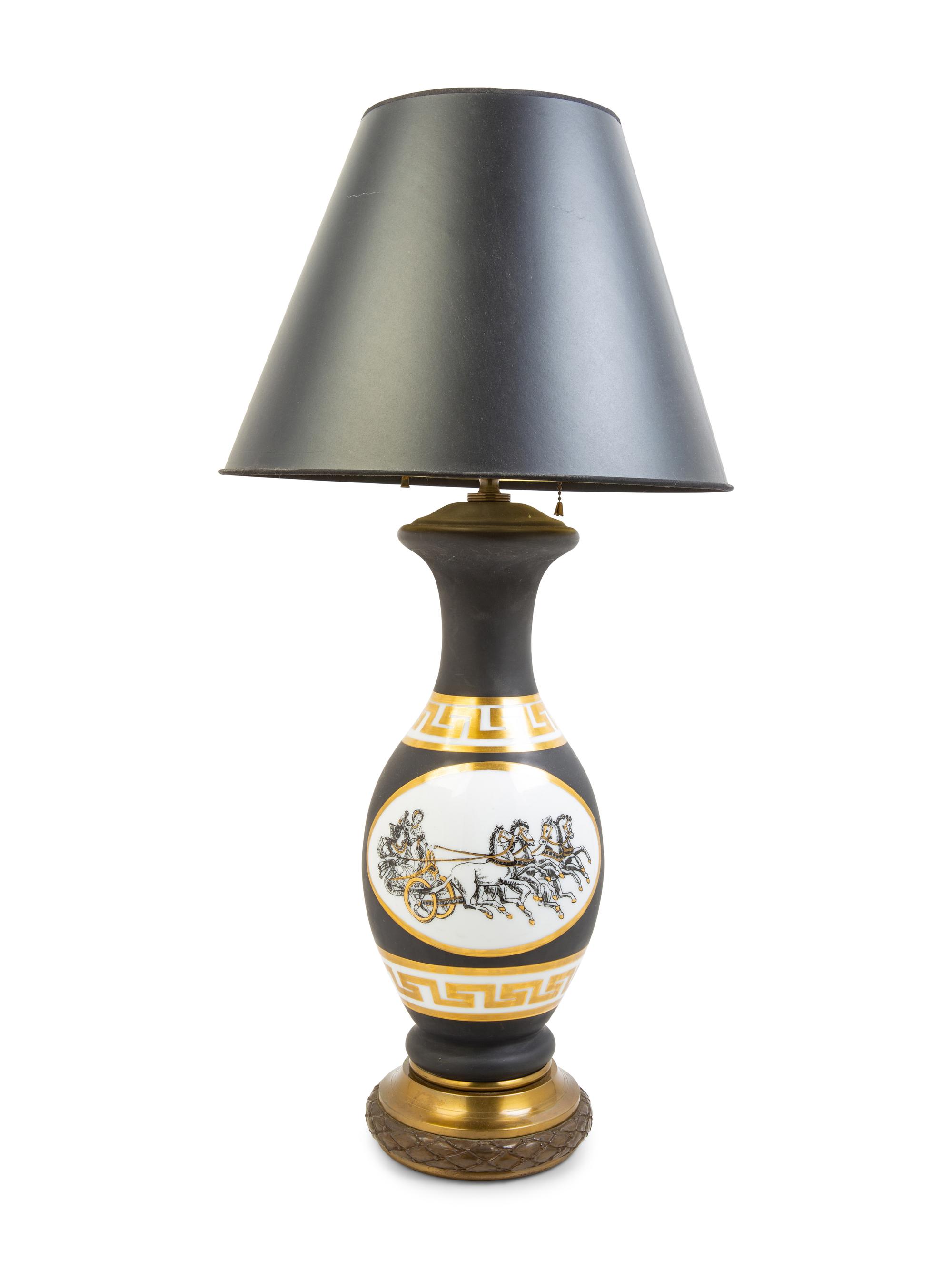A Paris Porcelain Lamp