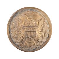 [CIVIL WAR]. MOLLUS badge and button identified to Henry M. Rice. Ex Julian Converse Collection.