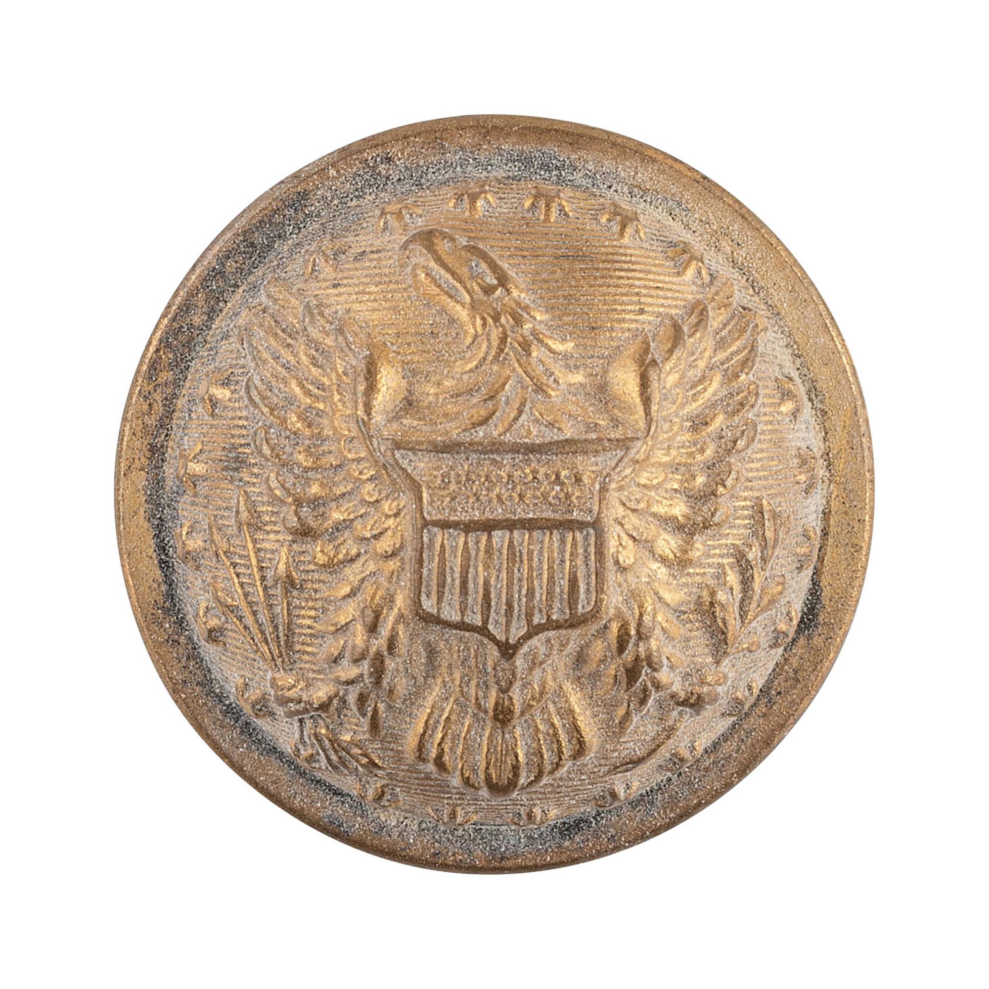 [CIVIL WAR]. MOLLUS badge and button identified to Henry M. Rice. Ex Julian Converse Collection.