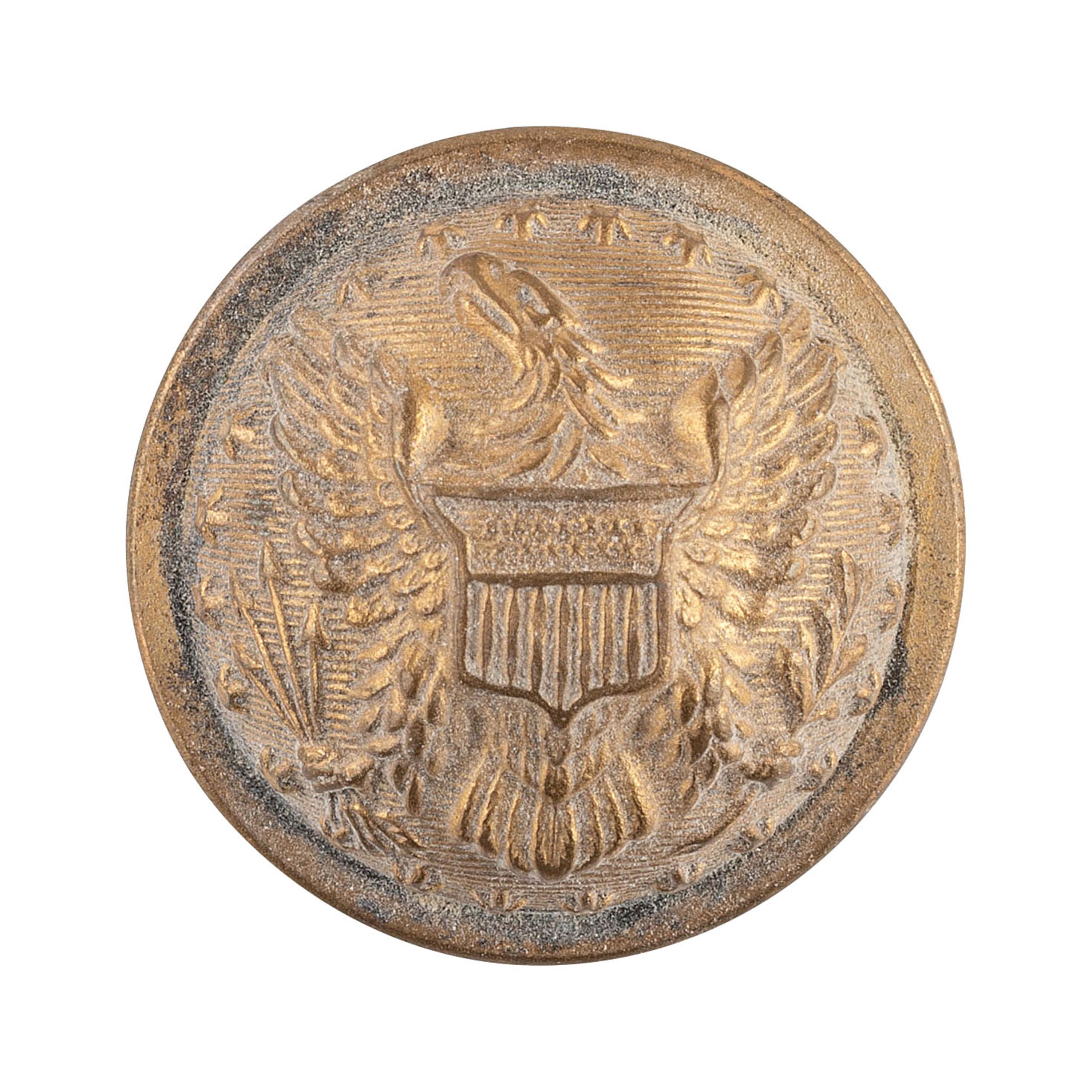 [CIVIL WAR]. MOLLUS badge and button identified to Henry M. Rice. Ex Julian Converse Collection.