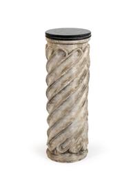 An Italian Marble Spiral Carved Column (19th Century)