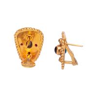 COLLECTION OF YELLOW GOLD, RUBY AND SAPPHIRE JEWELRY