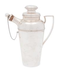 An English Silver-Plate Cocktail Shaker