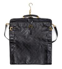 A Chanel Black Lambskin Quilted Garment Bag, 45" L x 24" W.