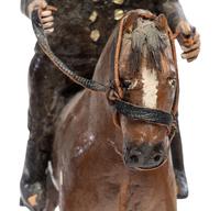 Seven Folk Art Carved and Painted Wood Figures
