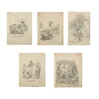 Little Men, Silas Tells His Story by the Fire, 1928 ; Together with Four Other Works (Five Works Total)