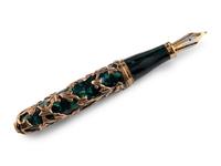 Secretary Madeleine Albright's Green Embossed Leather Desk Set and a Jean Pierre-Lepine Limited Edition Hédéra Fountain Pen