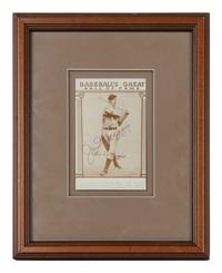 A Joe DiMaggio Signed Autograph 1976 Galasso Baseball's Great Hall of Fame Card (Beckett Authentication Services BAS Certified),