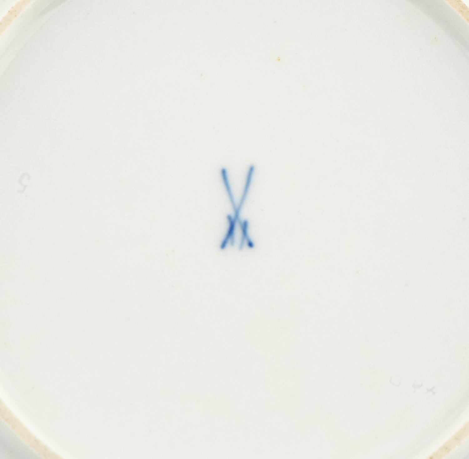 A Set of Twelve Meissen Porcelain Bread Plates