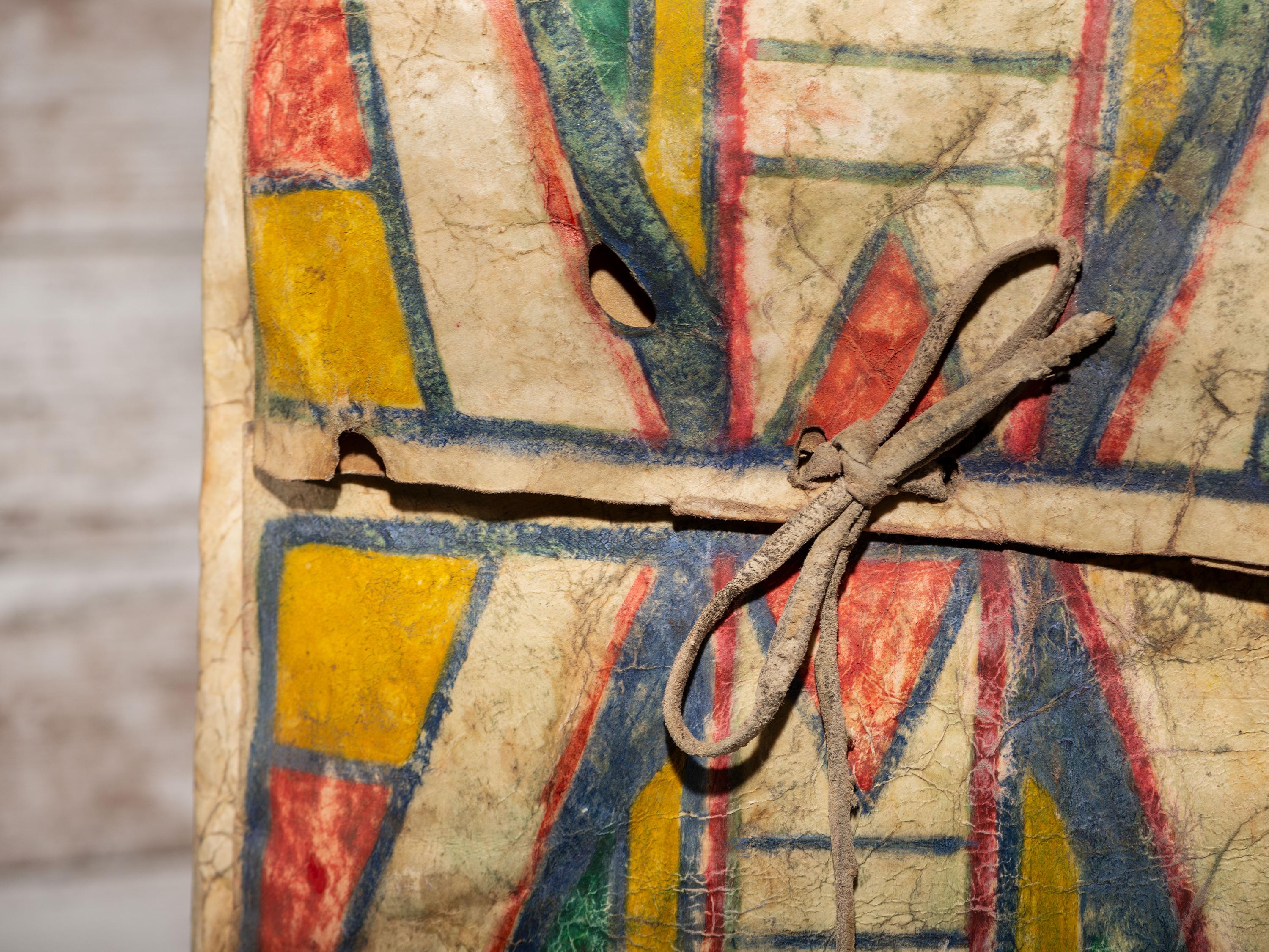 Apsáalooke (Crow) Painted Parfleche Envelope