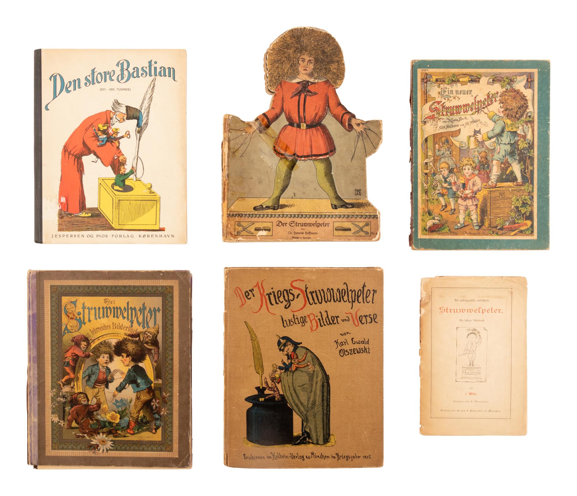[CHILDREN'S BOOKS - STRUWWELPETER]. HOFFMANN, Heinrich (1809-1894). A group of 14 early German editions and pastiches, including:
