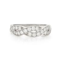 OSCAR HEYMAN & BROTHERS, PLATINUM AND DIAMOND RING