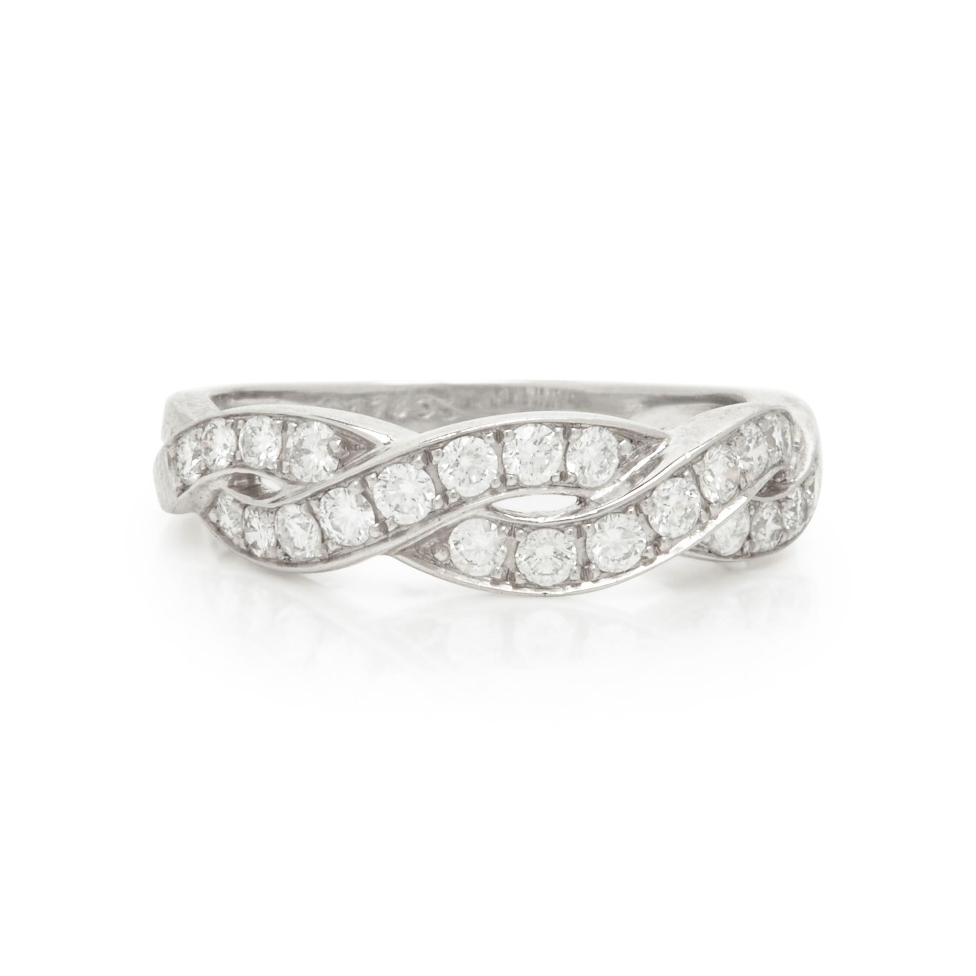 OSCAR HEYMAN & BROTHERS, PLATINUM AND DIAMOND RING