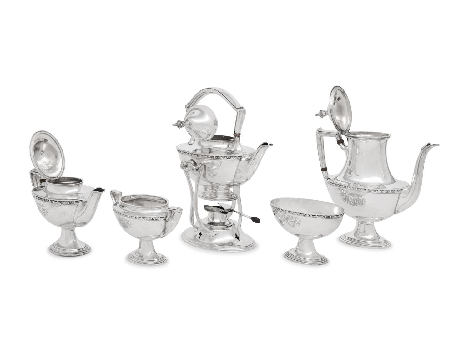 An American Silver Five-Piece Tea and Coffee Service